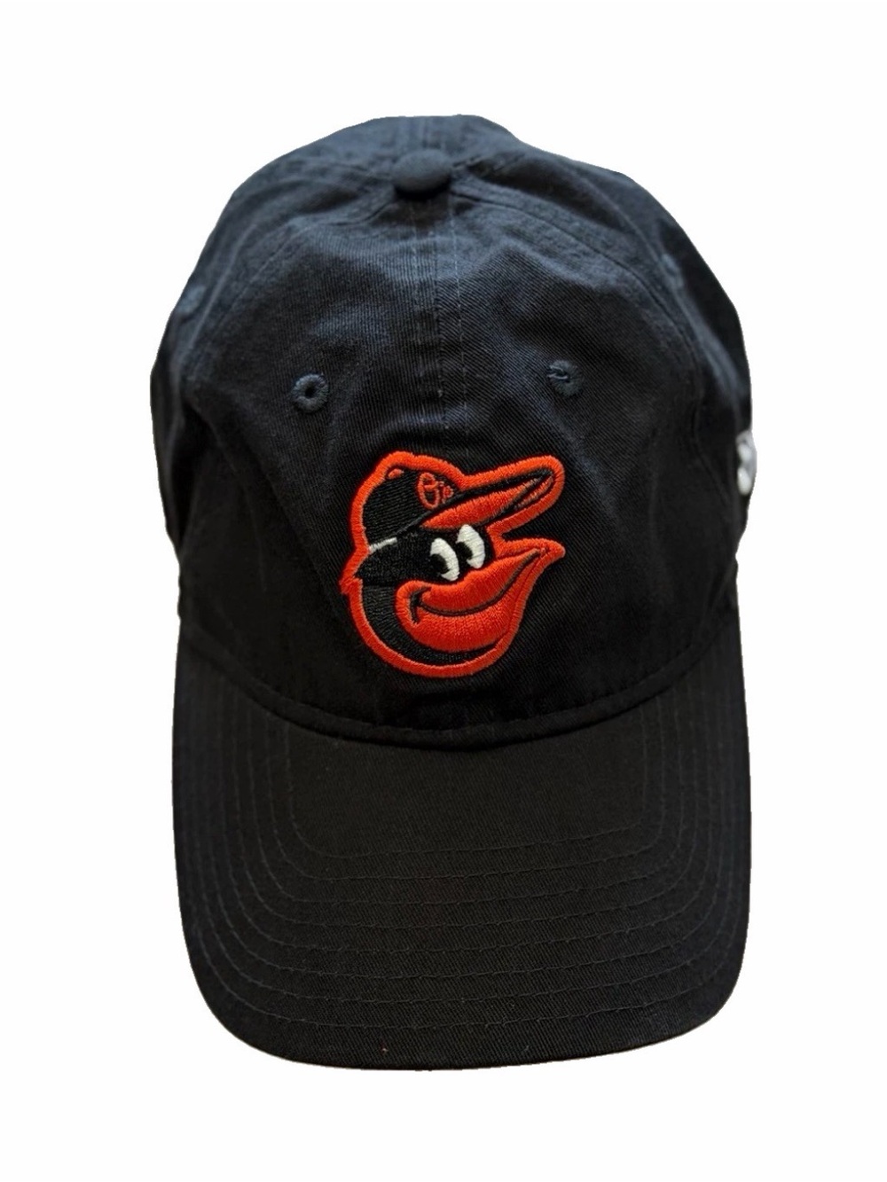 New Era Black Cap with Orange Orioles Logo